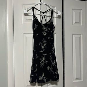 Black flowered dress